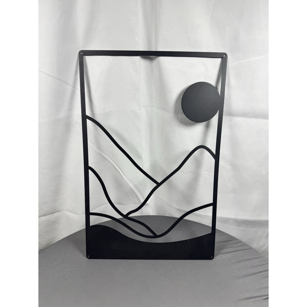 Set‎ Of 3 Black Metal Boho Wall Art - Picture 2 of 5